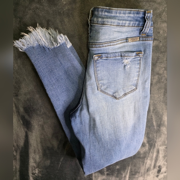 KanCan Denim - KanCan Jeans Women’s 25 High Rise Ankle Skinny Stretch Light Wash Denim